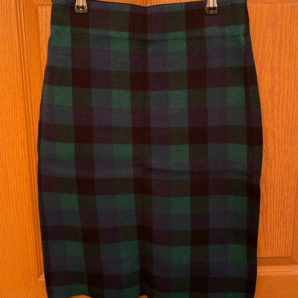 Chaps Plaid Skirt
